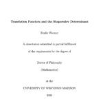 خرید و دانلود نسخه کامل کتاب Translation Functors and the Shapovalov Determinant