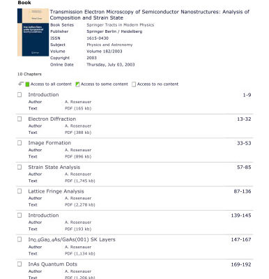 خرید و دانلود نسخه کامل کتاب Transmission Electron Microscopy of Semiconductor Nanostructures: An Analysis of Composition and Strain State (Springer Tracts in Modern Physics)
