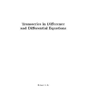 خرید و دانلود نسخه کامل کتاب Transseries in difference and differential equations