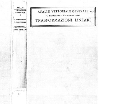 خرید و دانلود نسخه کامل کتاب Trasformazioni lineari