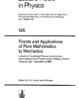 خرید و دانلود نسخه کامل کتاب Trends and Applications of Pure Mathematics to Mechanics