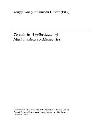 خرید و دانلود نسخه کامل کتاب Trends in applications of mathematics to mechanics