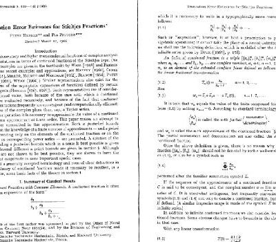 خرید و دانلود نسخه کامل کتاب Truncation error estimates for Stieltjes fractions