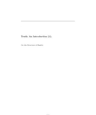 خرید و دانلود نسخه کامل کتاب Truth: An Introduction (1)