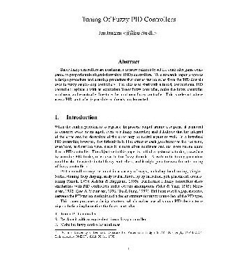 خرید و دانلود نسخه کامل کتاب Tuning of fuzzy PID controllers