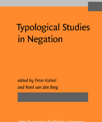 خرید و دانلود نسخه کامل کتاب Typological Studies in Negation
