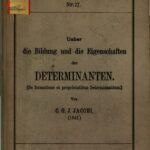 خرید و دانلود نسخه کامل کتاب Über die Bildung und die Eigenschaften der Determinanten (1841)