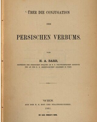 خرید و دانلود نسخه کامل کتاب Über die Conjugation des persischen Verbums