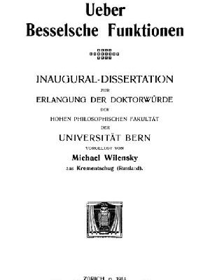 خرید و دانلود نسخه کامل کتاب Ueber Besselsche Funktionen