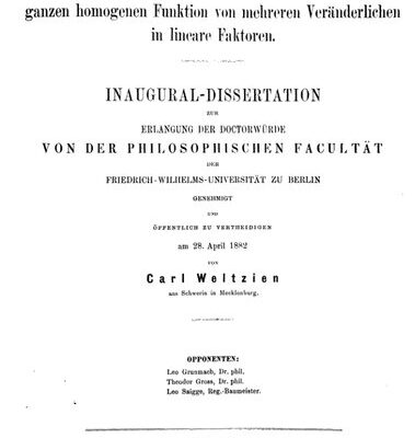 خرید و دانلود نسخه کامل کتاب Ueber die Zerlegung einer ganzen homogenen Funktion in lineare Faktoren