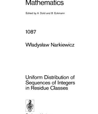خرید و دانلود نسخه کامل کتاب Uniform Distribution of Sequences of Integers in Residue Classes