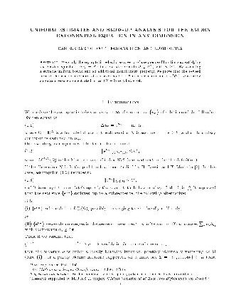 خرید و دانلود نسخه کامل کتاب Uniform estimates and blow-up analysis for the Emden exponential equation in any dimension
