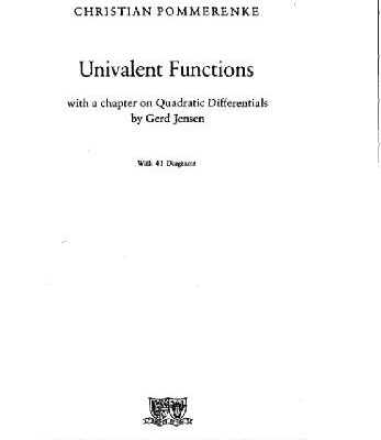 خرید و دانلود نسخه کامل کتاب Univalent functions
