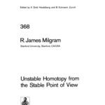 خرید و دانلود نسخه کامل کتاب Unstable Homotopy from the Stable Point of View