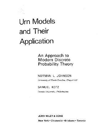 خرید و دانلود نسخه کامل کتاب Urn models and their application