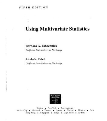 خرید و دانلود نسخه کامل کتاب Using Multivariate Statistics (5th Edition)
