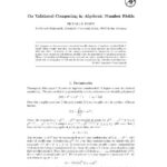 خرید و دانلود نسخه کامل کتاب Validated computing in algebraic number fields
