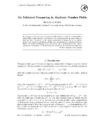 خرید و دانلود نسخه کامل کتاب Validated computing in algebraic number fields