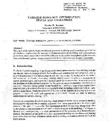 خرید و دانلود نسخه کامل کتاب Variable-Topology Optimization: Status and Challenges