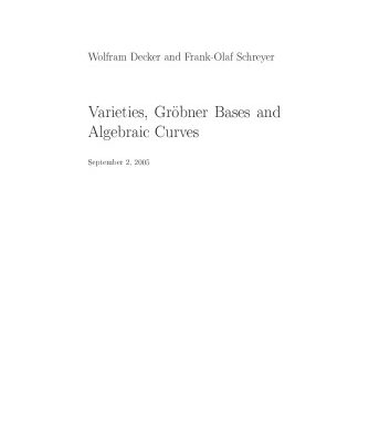 خرید و دانلود نسخه کامل کتاب Varieties, Gröbner Bases, and Algebraic Curves