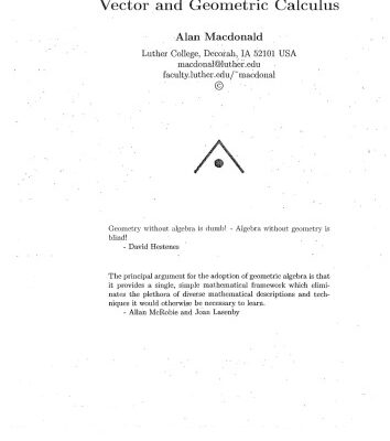 خرید و دانلود نسخه کامل کتاب Vector and Geometric Calculus