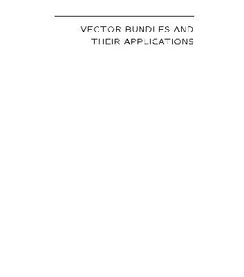 خرید و دانلود نسخه کامل کتاب Vector bundles and their applications