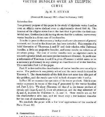 خرید و دانلود نسخه کامل کتاب Vector bundles over an elliptic curve