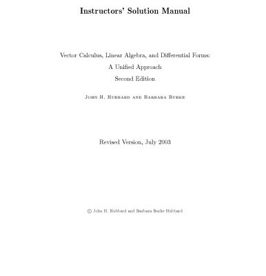خرید و دانلود نسخه کامل کتاب Vector calculus, linear algebra, and differential forms, Solution manual