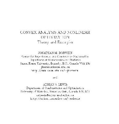 خرید و دانلود نسخه کامل کتاب Verlag Convex Analysis and Non Linear Optimization