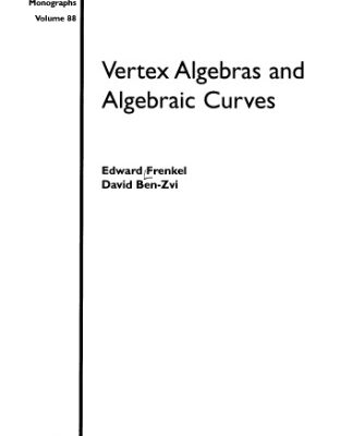 خرید و دانلود نسخه کامل کتاب Vertex algebras and algebraic curves