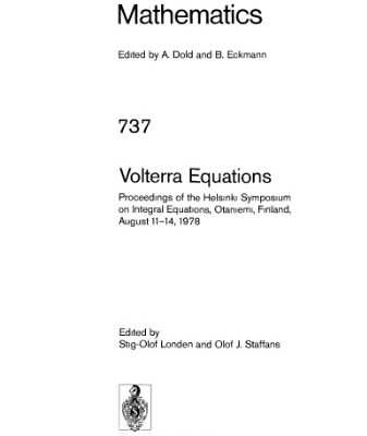 خرید و دانلود نسخه کامل کتاب Volterra Equations