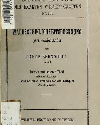 خرید و دانلود نسخه کامل کتاب Wahrscheinlichkeitsrechnung (Ars conjectandi, 1713)
