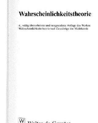 خرید و دانلود نسخه کامل کتاب Wahrscheinlichkeitstheorie