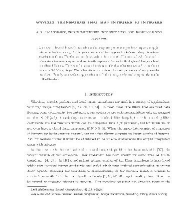 خرید و دانلود نسخه کامل کتاب Wavelet Transforms that Map Integers to Integers [jnl article]
