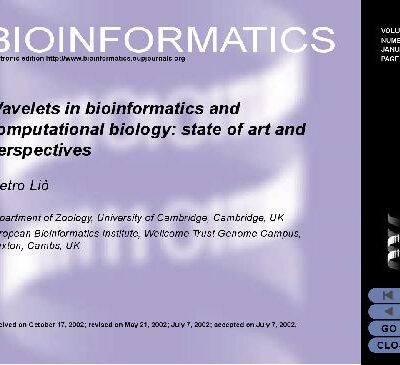 خرید و دانلود نسخه کامل کتاب Wavelets in bioinformatics and computational biology