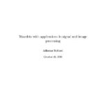 خرید و دانلود نسخه کامل کتاب Wavelets with applications in signal and image processing