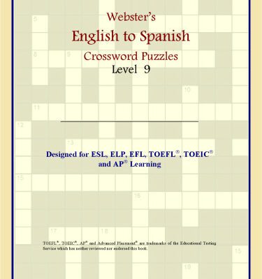خرید و دانلود نسخه کامل کتاب Webster’s English to Spanish Crossword Puzzles: Level 9
