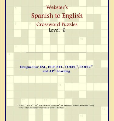 خرید و دانلود نسخه کامل کتاب Webster’s Spanish to English Crossword Puzzles: Level 6