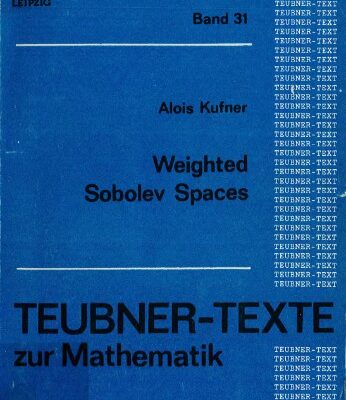 خرید و دانلود نسخه کامل کتاب Weighted Sobolev spaces.