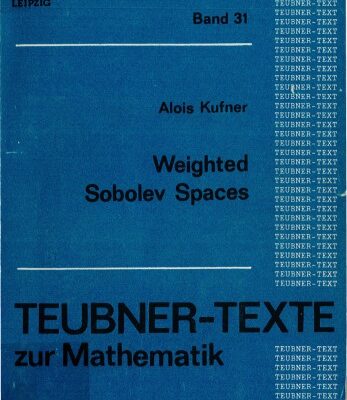 خرید و دانلود نسخه کامل کتاب Weighted Sobolev spaces.
