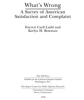 خرید و دانلود نسخه کامل کتاب What’s Wrong?: A Survey of American Satisfaction and Complaint