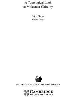 خرید و دانلود نسخه کامل کتاب When Topology Meets Chemistry: A Topological Look at Molecular Chirality (Outlooks)