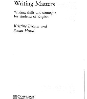خرید و دانلود نسخه کامل کتاب Writing Matters: Writing Skills and Strategies for Students of English