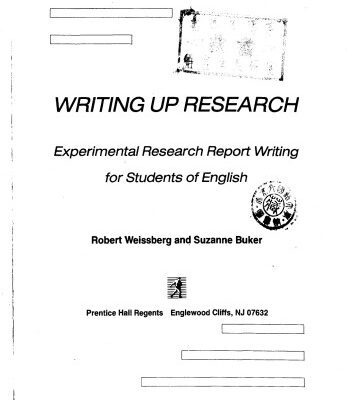 خرید و دانلود نسخه کامل کتاب Writing Up Research: Experimental Research Report Writing for Students of English