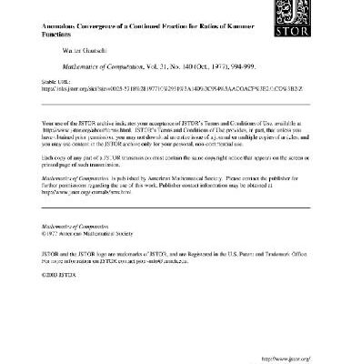 خرید و دانلود نسخه کامل کتاب Wrong convergence of continued fraction for Kummer functions