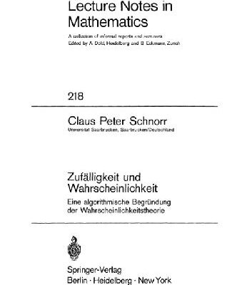 خرید و دانلود نسخه کامل کتاب Zufalligkeit und Wahrscheinlichkeit