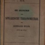 خرید و دانلود نسخه کامل کتاب Zwei Abhandlungen über sphärische Trigonometrie (1753, 1779)