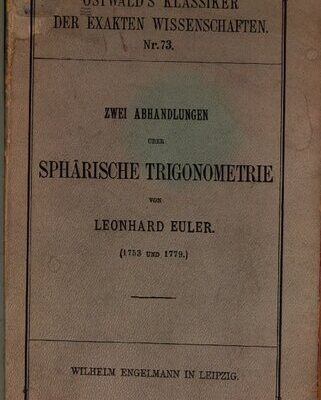 خرید و دانلود نسخه کامل کتاب Zwei Abhandlungen über sphärische Trigonometrie (1753, 1779)