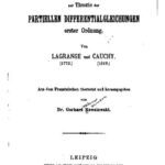 خرید و دانلود نسخه کامل کتاب Zwei Abhandlungen zur Theorie der Partiellen Differentialgleichungen Erster Ordnung (1772, 1819)