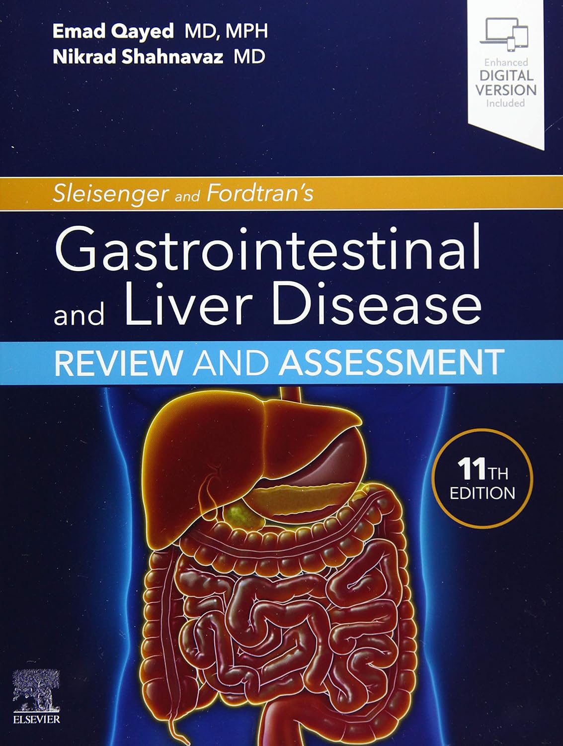 818EoR76DBL._SL1500_ خرید و دانلود نسخه کامل کتاب Sleisenger and Fordtran's Gastrointestinal and Liver Disease Review and Assessment (11th Edition) - Orginal Pdf